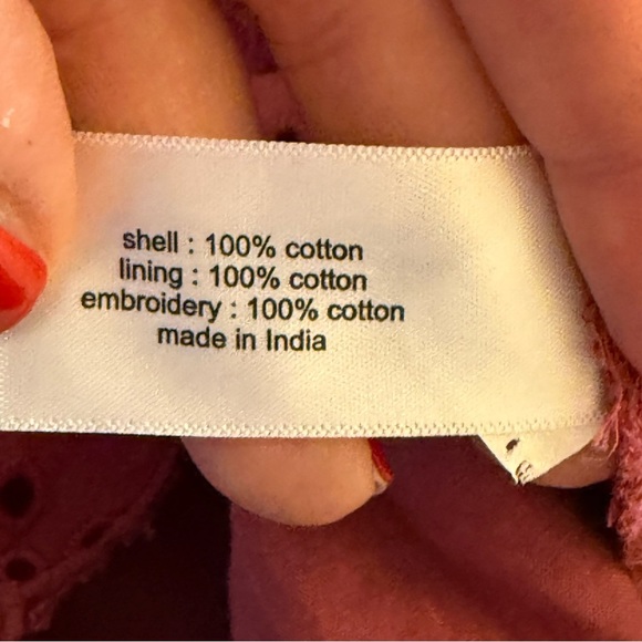 Lane Bryant Off-The-Shoulder Eyelet Ruffle Top Pink Rose Plus Sz 26/28 Coquette - Picture 11 of 12